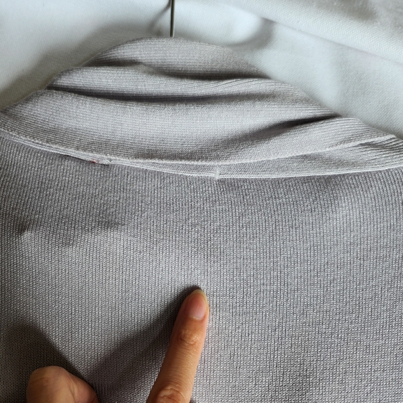 NWT RED L open front knit cardigan, ombre purple grey - Picture 6 of 9